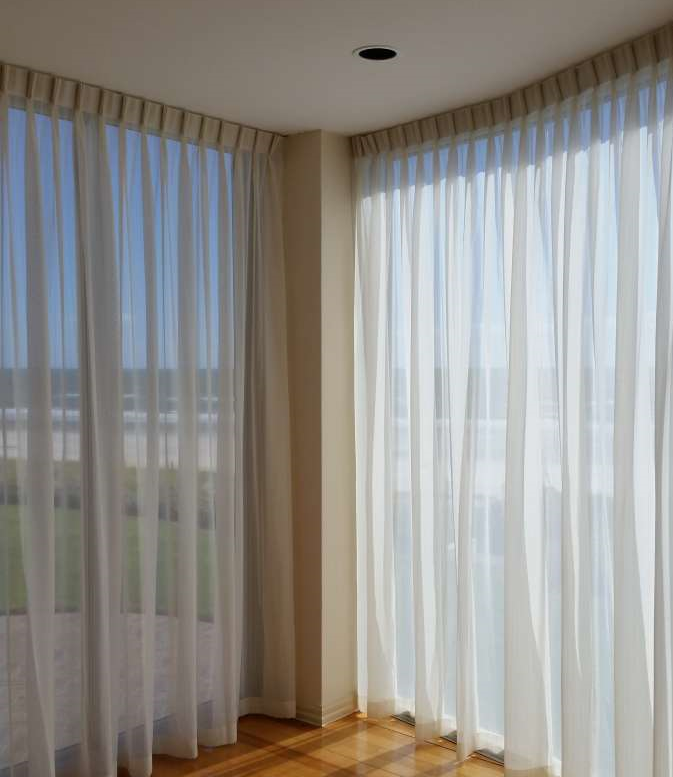 Sheer curtains beautifully cleaned and pressed. Curtain cleaning Adelaide reviews